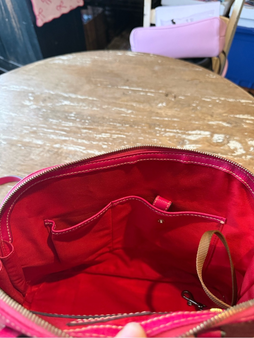 Dooney & Bourke Hot Pink Dome Satchel - Picture 7 of 10